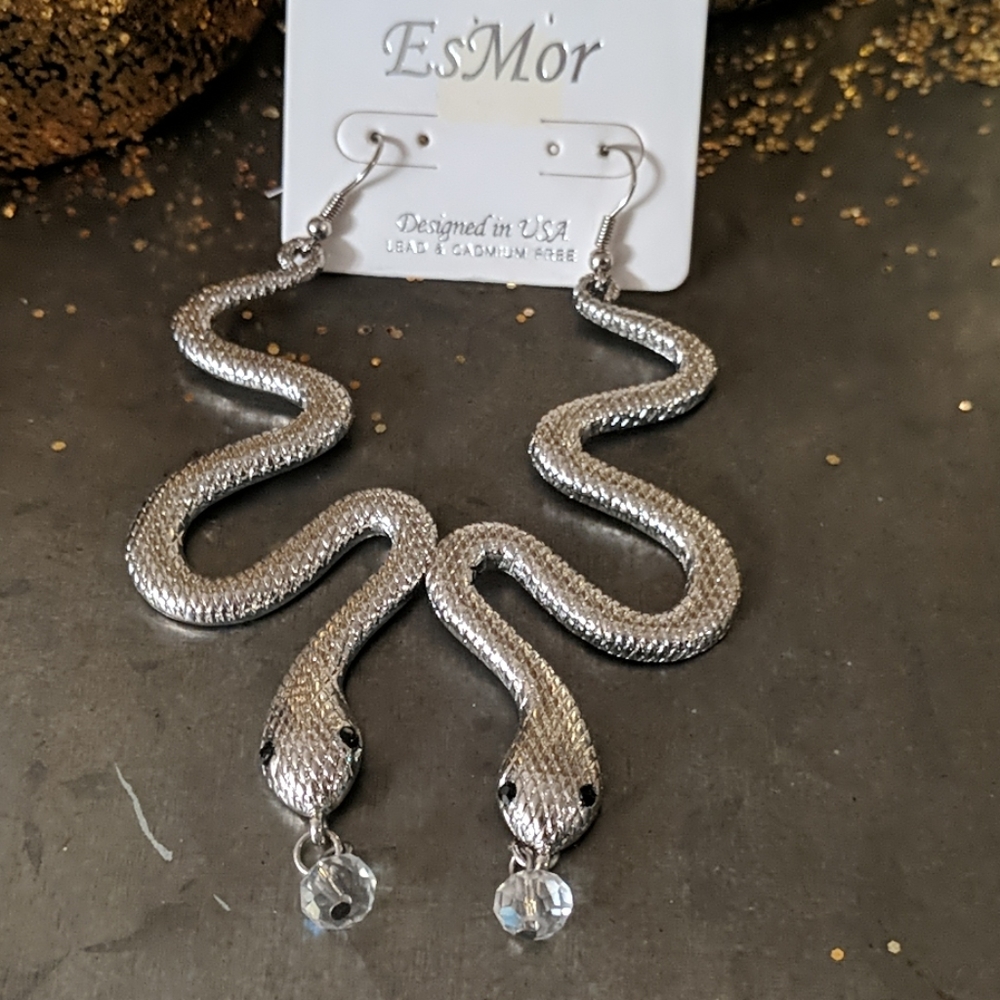 🐍🐍🐍 Snake earrings - Picture 4 of 5